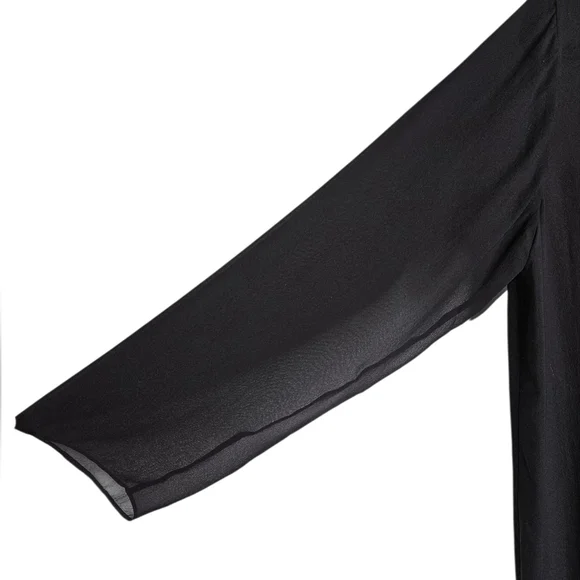 Eileen Fisher Sheer 100% Silk Georgette Jacket – Oversized Petite Small, NWOT - Picture 8 of 11